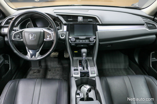 Honda Civic Sedan 182 hv Sport Plus AT **Nahkaverhoilu - Lasinen 