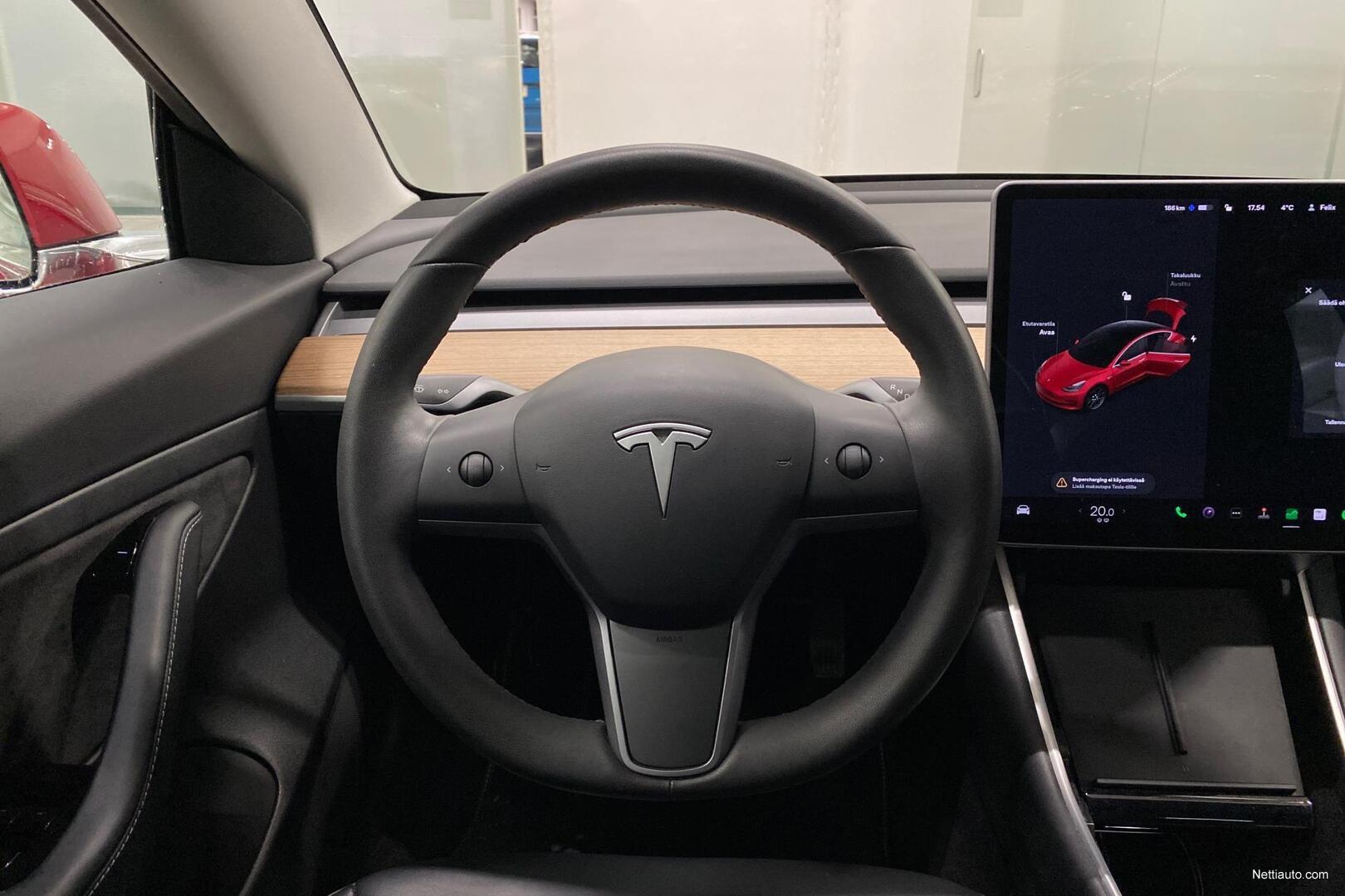 Tesla Model 3 Standard Range Plus ** Red multi-coat erikoisväri, Autopilot,  Premium kaiuttimet, Panorama** Porrasperä 2020 - Vaihtoauto - Nettiauto
